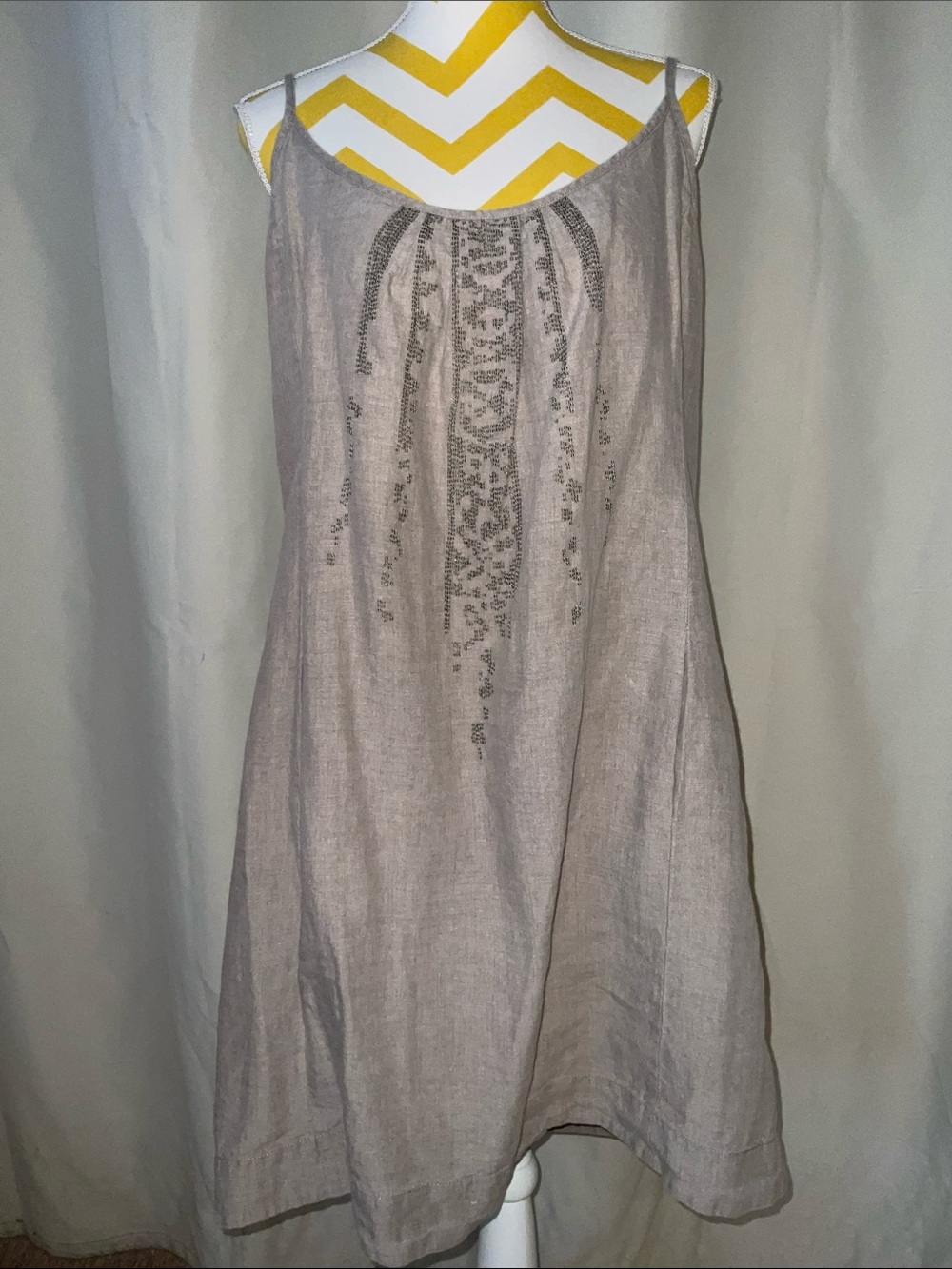 Eileen Fisher Sequined Linen Blend Dress